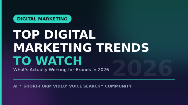 TOP DIGITAL MARKETING TRENDS TO WATCH